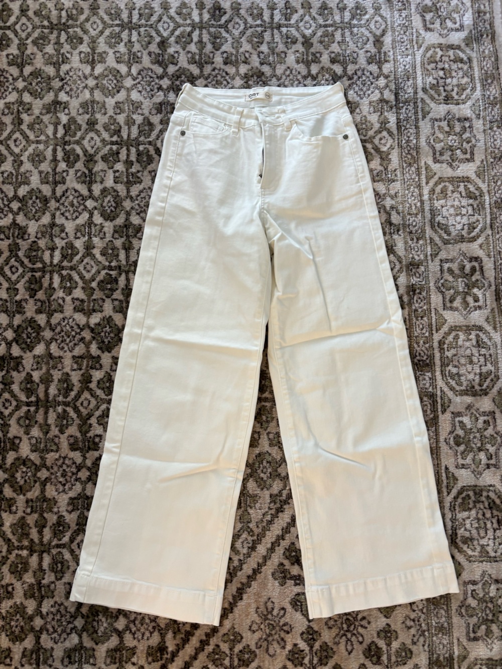 Oat New York Women’s Wide Leg Cream Jeans